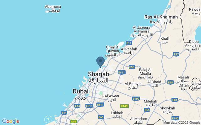 Kaart met locatie Het Ajman Museum